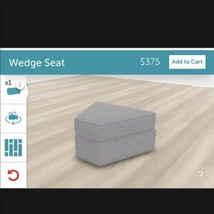 Lovesac Sactional Wedge Cover - Glacier Crossweave